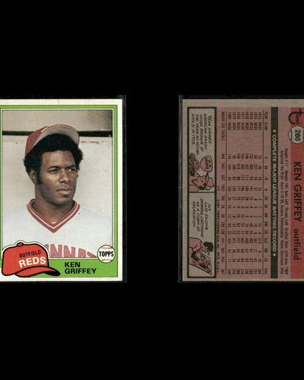 Cincinnati Reds 1981 Topps Baseball 28-Card Lot Topps VG