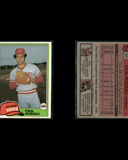 Cincinnati Reds 1981 Topps Baseball 28-Card Lot Topps VG