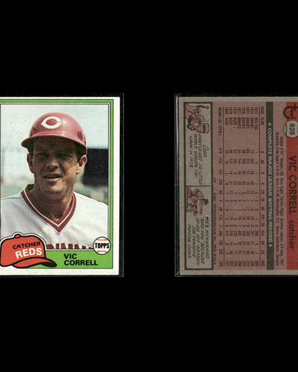 Cincinnati Reds 1981 Topps Baseball 28-Card Lot Topps VG