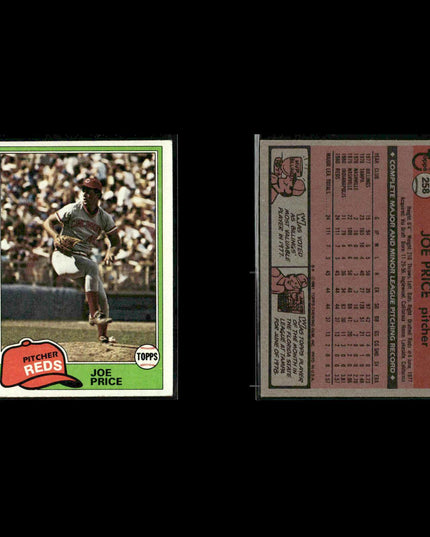 Cincinnati Reds 1981 Topps Baseball 28-Card Lot Topps VG