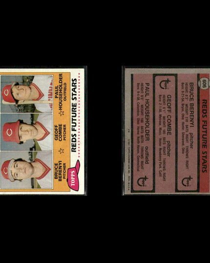 Cincinnati Reds 1981 Topps Baseball 28-Card Lot Topps VG