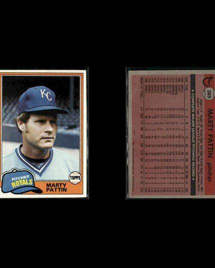 Kansas City Royals 1981 Topps Baseball 44-Card Lot Topps VG