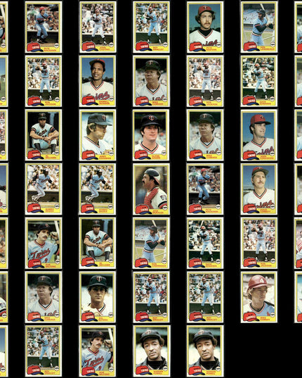 Minnesota Twins 1981 Topps Baseball 47-Card Lot Topps VG