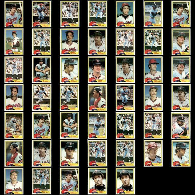 Minnesota Twins 1981 Topps Baseball 47-Card Lot Topps VG