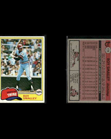Minnesota Twins 1981 Topps Baseball 47-Card Lot Topps VG