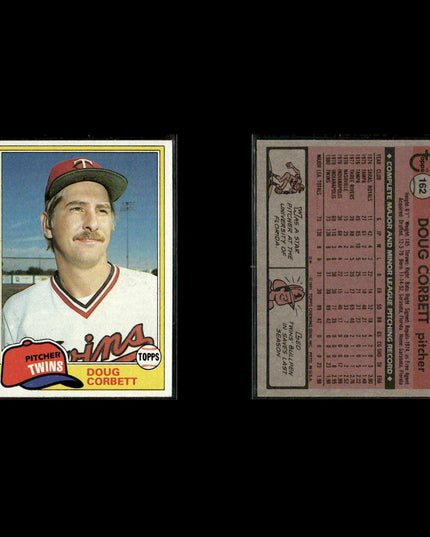 Minnesota Twins 1981 Topps Baseball 47-Card Lot Topps VG