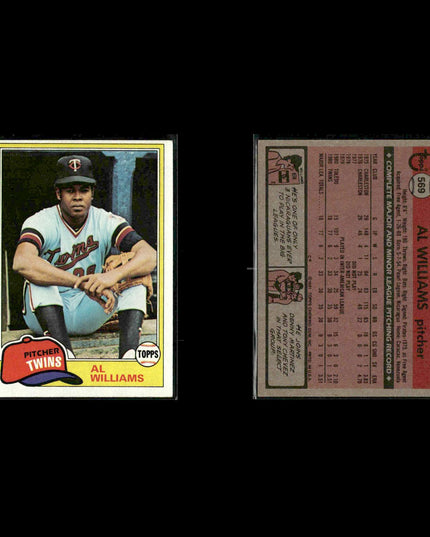 Minnesota Twins 1981 Topps Baseball 47-Card Lot Topps VG