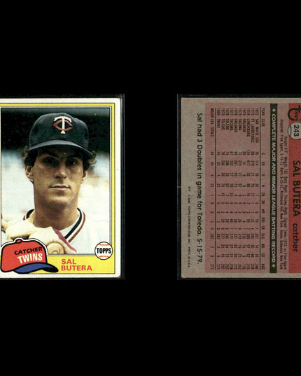 Minnesota Twins 1981 Topps Baseball 47-Card Lot Topps VG