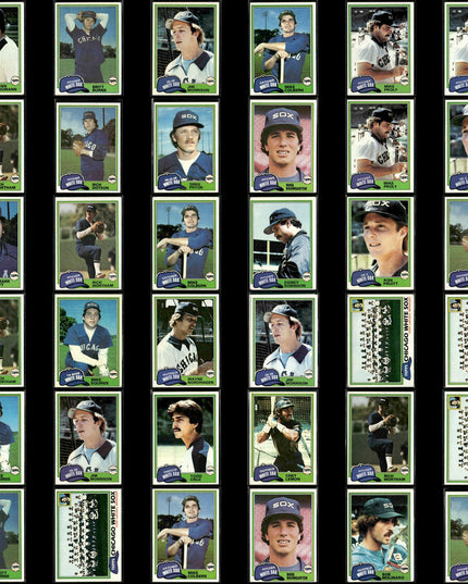 Chicago White Sox 1981 Topps Baseball 36-Card Lot Topps VG