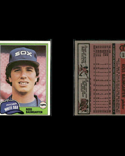 Chicago White Sox 1981 Topps Baseball 36-Card Lot Topps VG