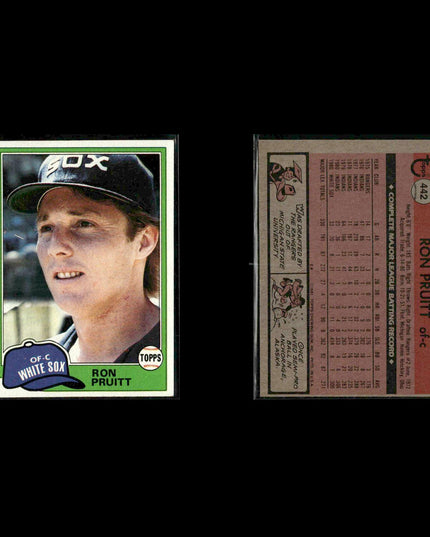 Chicago White Sox 1981 Topps Baseball 36-Card Lot Topps VG