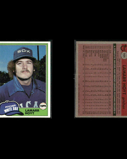 Chicago White Sox 1981 Topps Baseball 36-Card Lot Topps VG