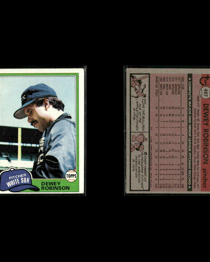 Chicago White Sox 1981 Topps Baseball 36-Card Lot Topps VG