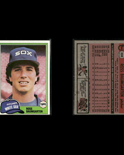 Chicago White Sox 1981 Topps Baseball 36-Card Lot Topps VG