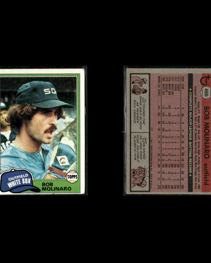 Chicago White Sox 1981 Topps Baseball 36-Card Lot Topps VG