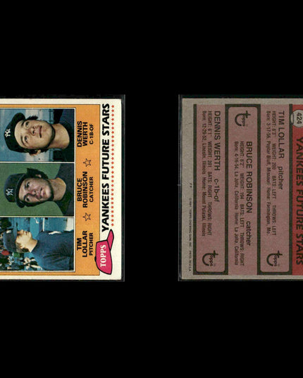 New York Yankees 1981 Topps Baseball 38-Card Lot Topps VG