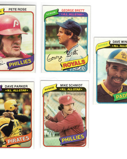 1980 Topps Baseball Set #1-726 Poor-VG+ w/ Henderson RC & PSA 6 Ryan