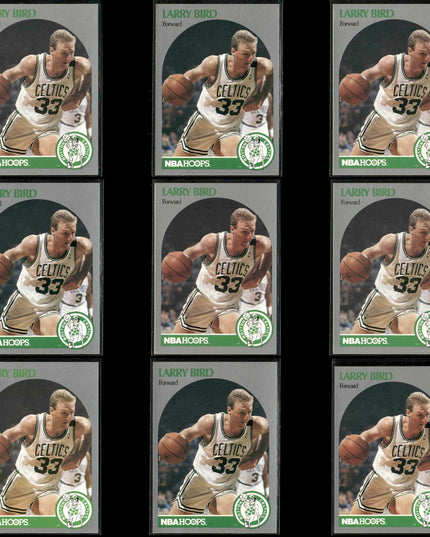 Larry Bird Boston Celtics Basketball 9-Card Lot NBA Hoops EX
