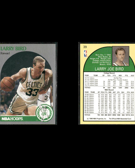 Larry Bird Boston Celtics Basketball 9-Card Lot NBA Hoops EX