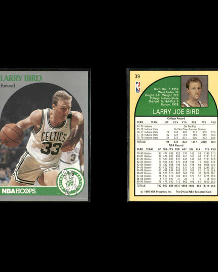 Larry Bird Boston Celtics Basketball 9-Card Lot NBA Hoops EX