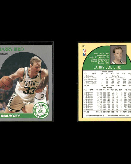 Larry Bird Boston Celtics Basketball 9-Card Lot NBA Hoops EX