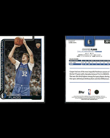 2025 Topps Basketball Rookie Lot (27) Base RCs NBA Cooper Flagg