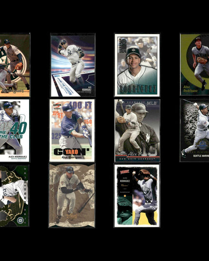 Alex Rodriguez Seattle Mariners Baseball 11-Card Lot Topps EX