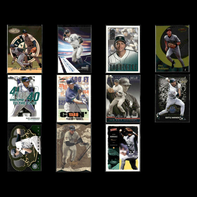 Alex Rodriguez Seattle Mariners Baseball 11-Card Lot Topps EX