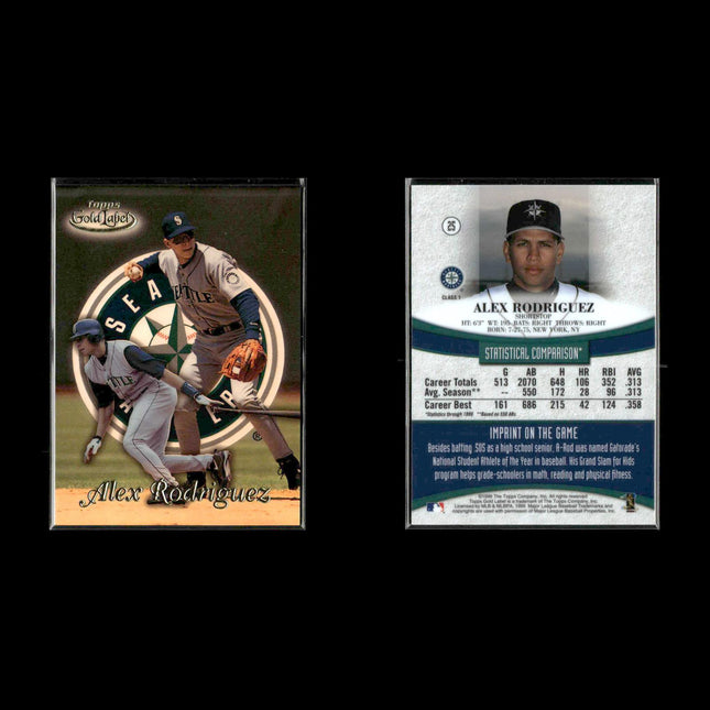Alex Rodriguez Seattle Mariners Baseball 11-Card Lot Topps EX