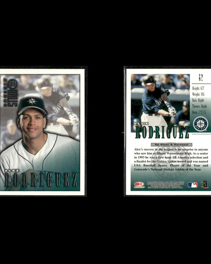 Alex Rodriguez Seattle Mariners Baseball 11-Card Lot Topps EX