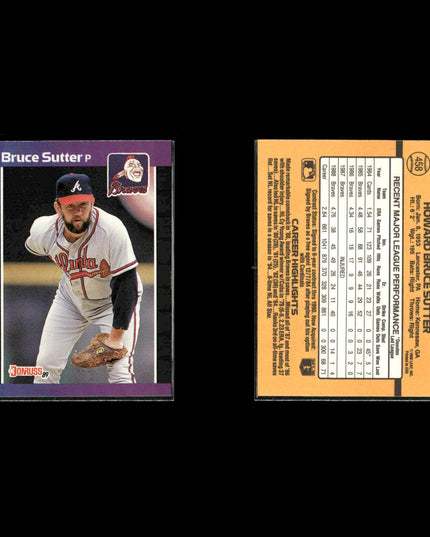 Bruce Sutter Chicago Cubs Baseball 12-Card Lot Topps EX