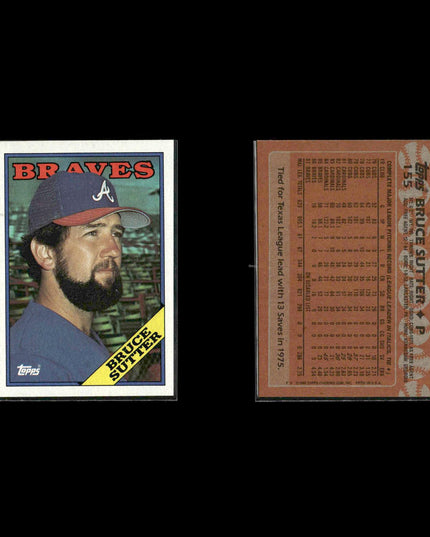 Bruce Sutter Chicago Cubs Baseball 12-Card Lot Topps EX