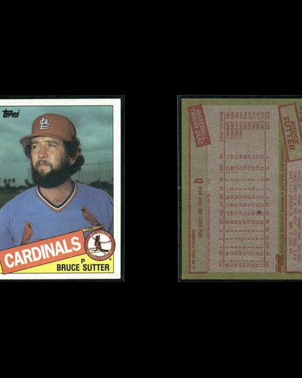 Bruce Sutter Chicago Cubs Baseball 12-Card Lot Topps EX