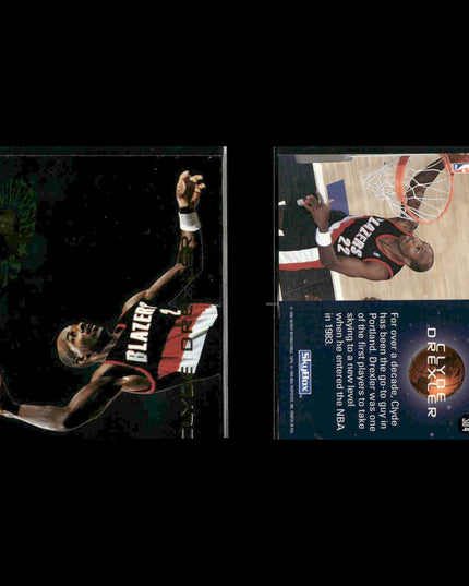 Clyde Drexler Portland Trail Blazers Basketball 12-Card Lot NBA Hoops EX