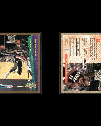 Clyde Drexler Portland Trail Blazers Basketball 12-Card Lot NBA Hoops EX