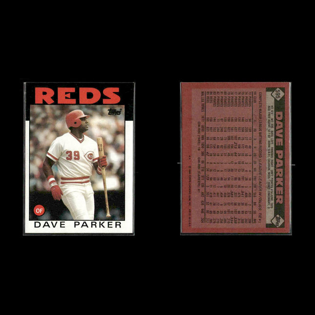Dave Parker Pittsburgh Pirates Baseball 12-Card Lot Topps EX