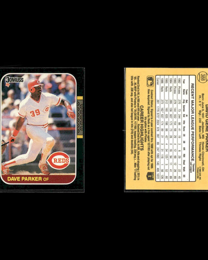 Dave Parker Pittsburgh Pirates Baseball 12-Card Lot Topps EX
