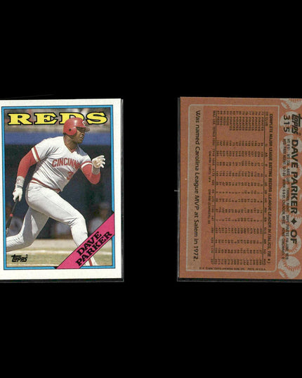 Dave Parker Pittsburgh Pirates Baseball 12-Card Lot Topps EX