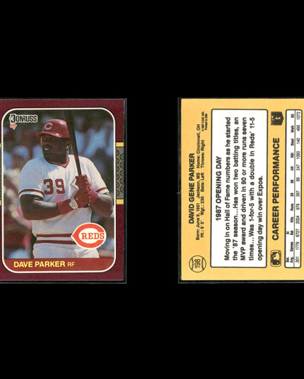 Dave Parker Pittsburgh Pirates Baseball 12-Card Lot Topps EX