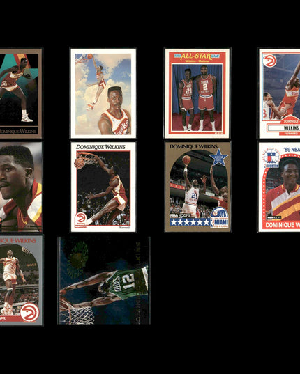 Dominique Wilkins Atlanta Hawks Basketball 10-Card Lot NBA Hoops EX