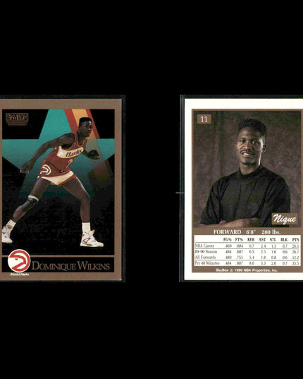 Dominique Wilkins Atlanta Hawks Basketball 10-Card Lot NBA Hoops EX
