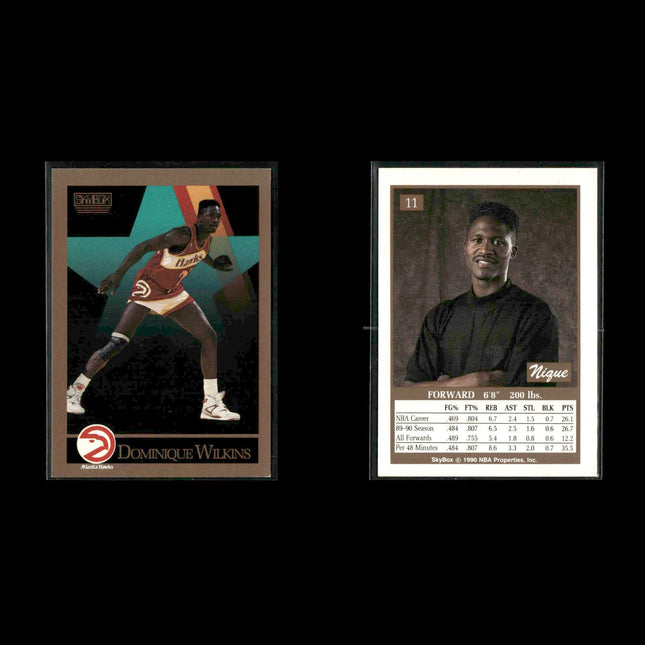 Dominique Wilkins Atlanta Hawks Basketball 10-Card Lot NBA Hoops EX