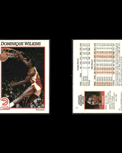 Dominique Wilkins Atlanta Hawks Basketball 10-Card Lot NBA Hoops EX