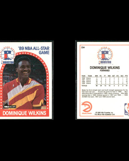 Dominique Wilkins Atlanta Hawks Basketball 10-Card Lot NBA Hoops EX