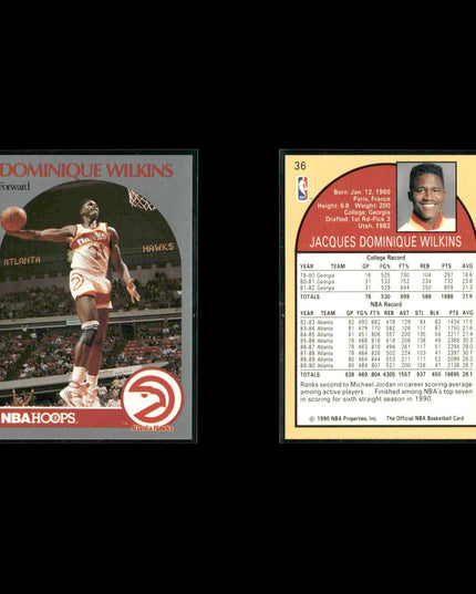 Dominique Wilkins Atlanta Hawks Basketball 10-Card Lot NBA Hoops EX