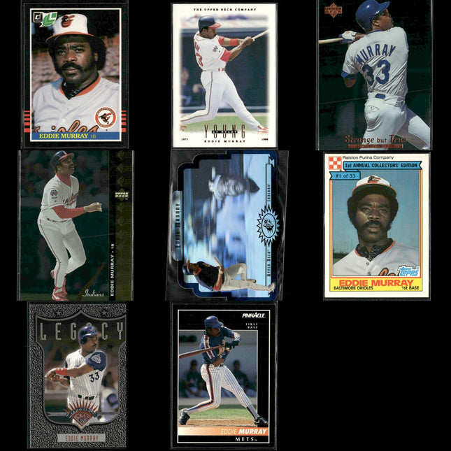 Eddie Murray Baltimore Orioles Baseball 8-Card Lot Topps EX