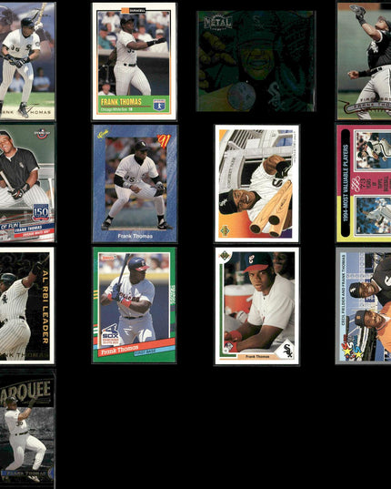 Frank Thomas White Sox Card Lot (13) Topps Donruss UD HOF Assorted