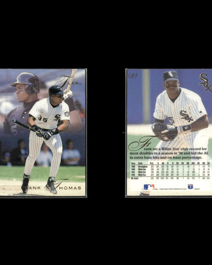 Frank Thomas White Sox Card Lot (13) Topps Donruss UD HOF Assorted