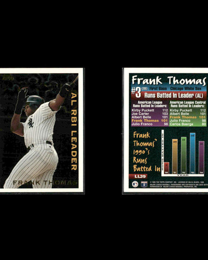 Frank Thomas White Sox Card Lot (13) Topps Donruss UD HOF Assorted