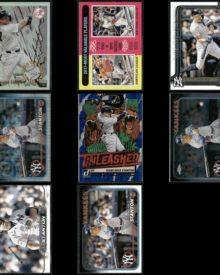 Giancarlo Stanton Miami Marlins Baseball 8-Card Lot Topps EX